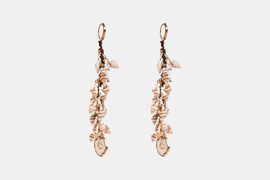 Handgemaakte Seeskulp Kwastjie Oorbelle