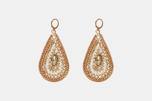 Gilded Teardrop Earrings