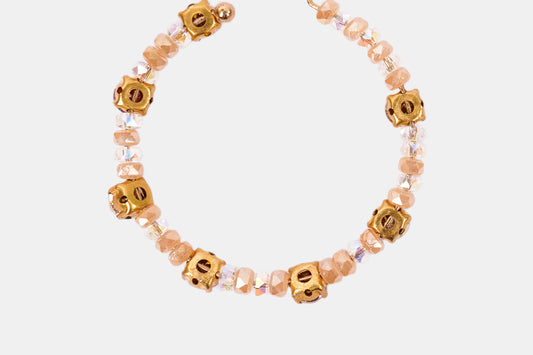 Golden Dewdrop Hoop Earrings